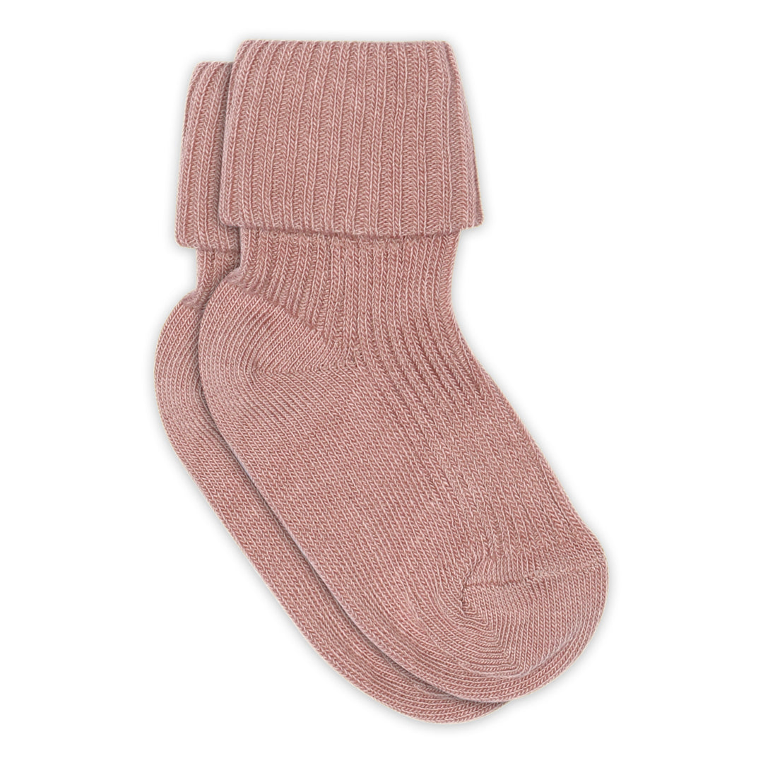 MP Denmark Cotton rib baby socks wood rose 188