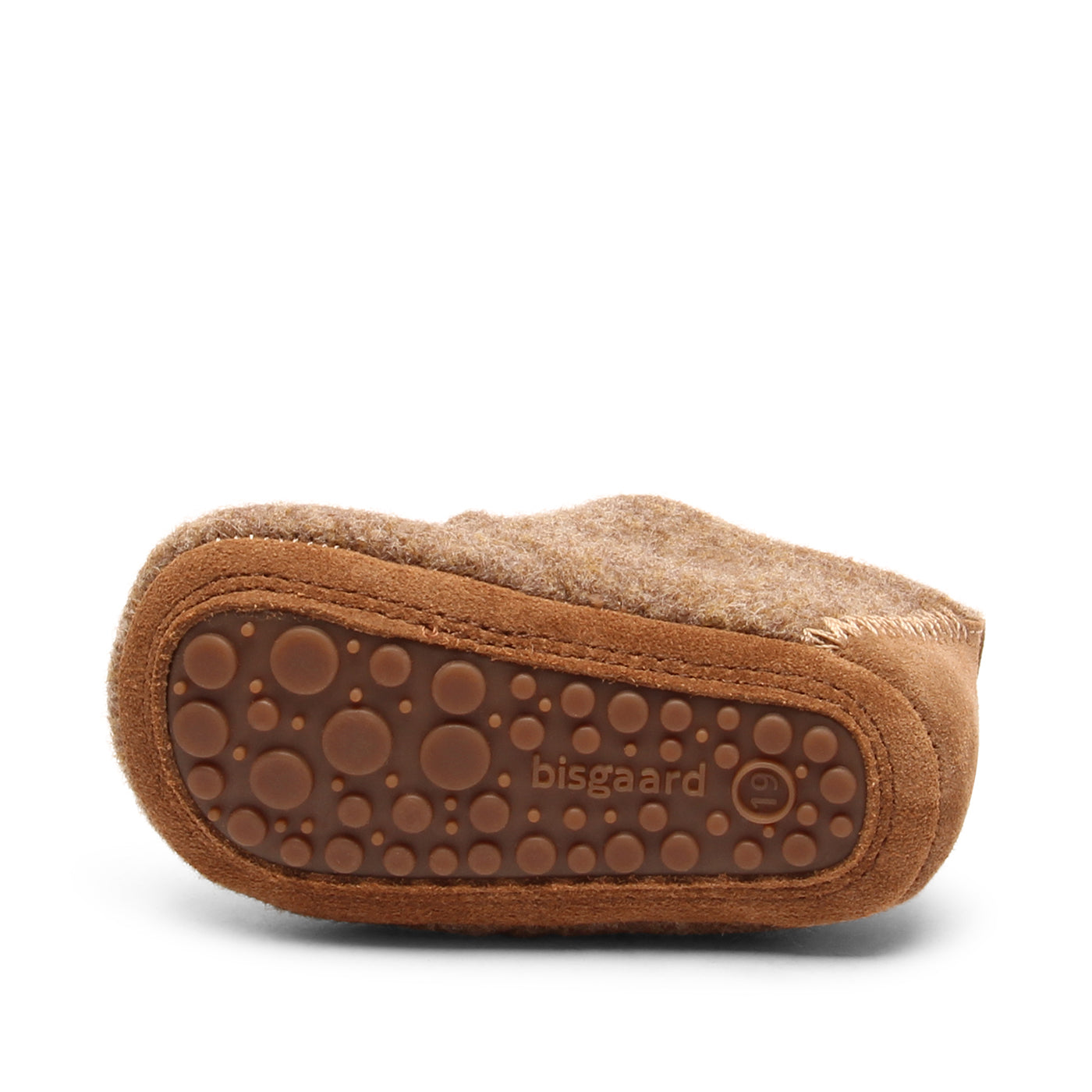 Bisgaard Baby wool pantoffel camel (maat 18-24)