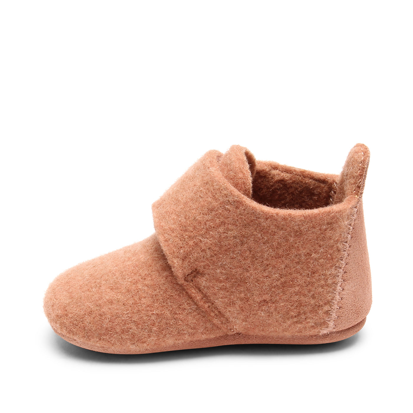 Bisgaard Baby wool pantoffel rose (maat 18-24)