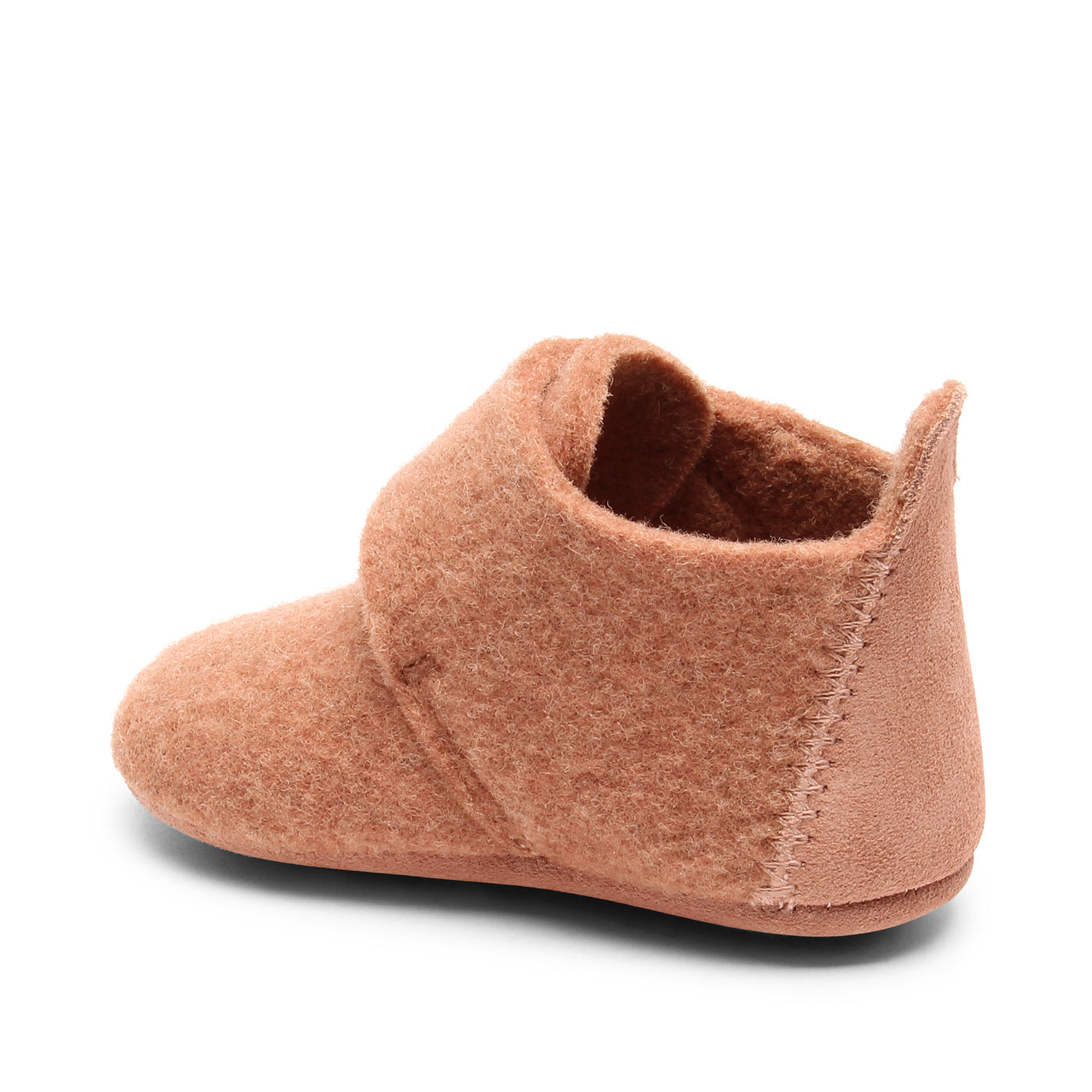 Bisgaard Baby wool pantoffel rose (maat 18-24)