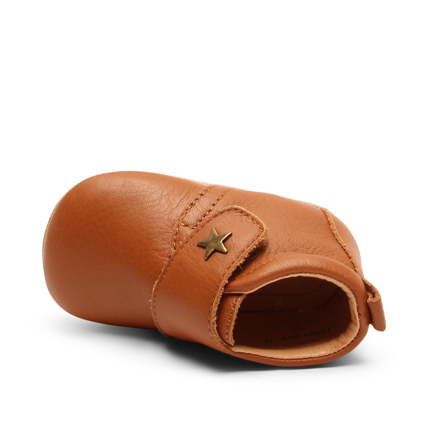 Bisgaard Baby star pantoffel cognac (maat 18-22)