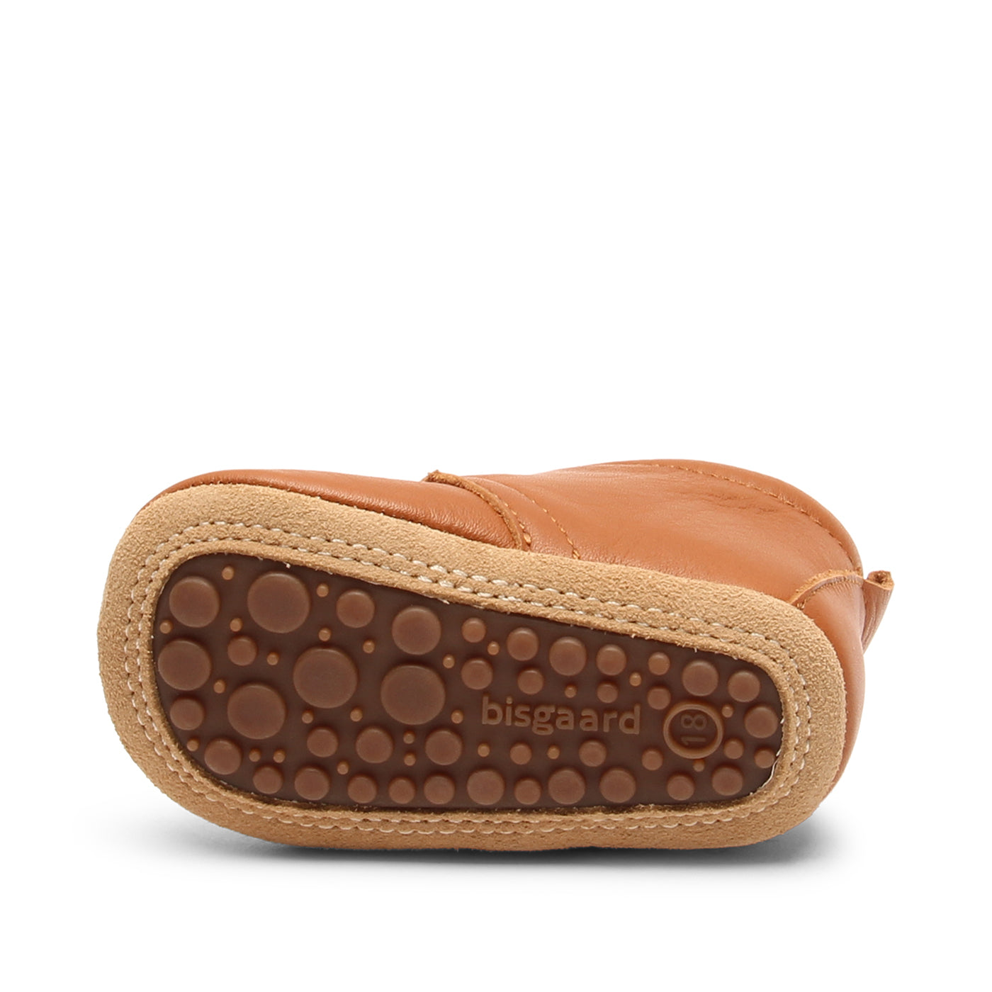 Bisgaard Baby star pantoffel cognac (maat 18-22)