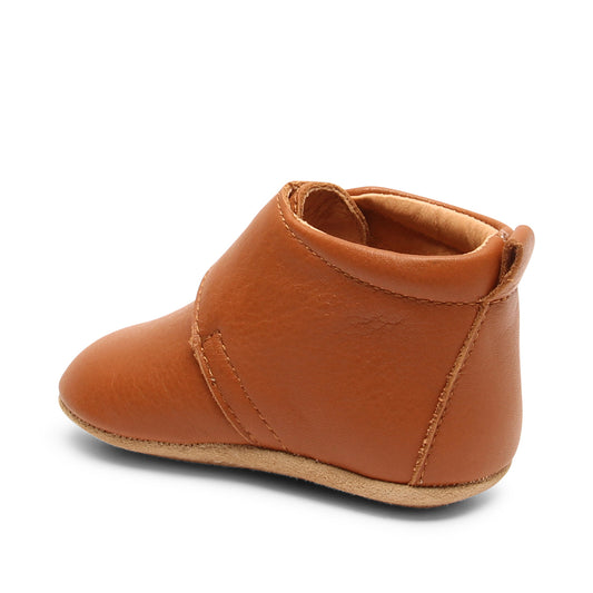 Bisgaard Baby star pantoffel cognac (maat 18-22)