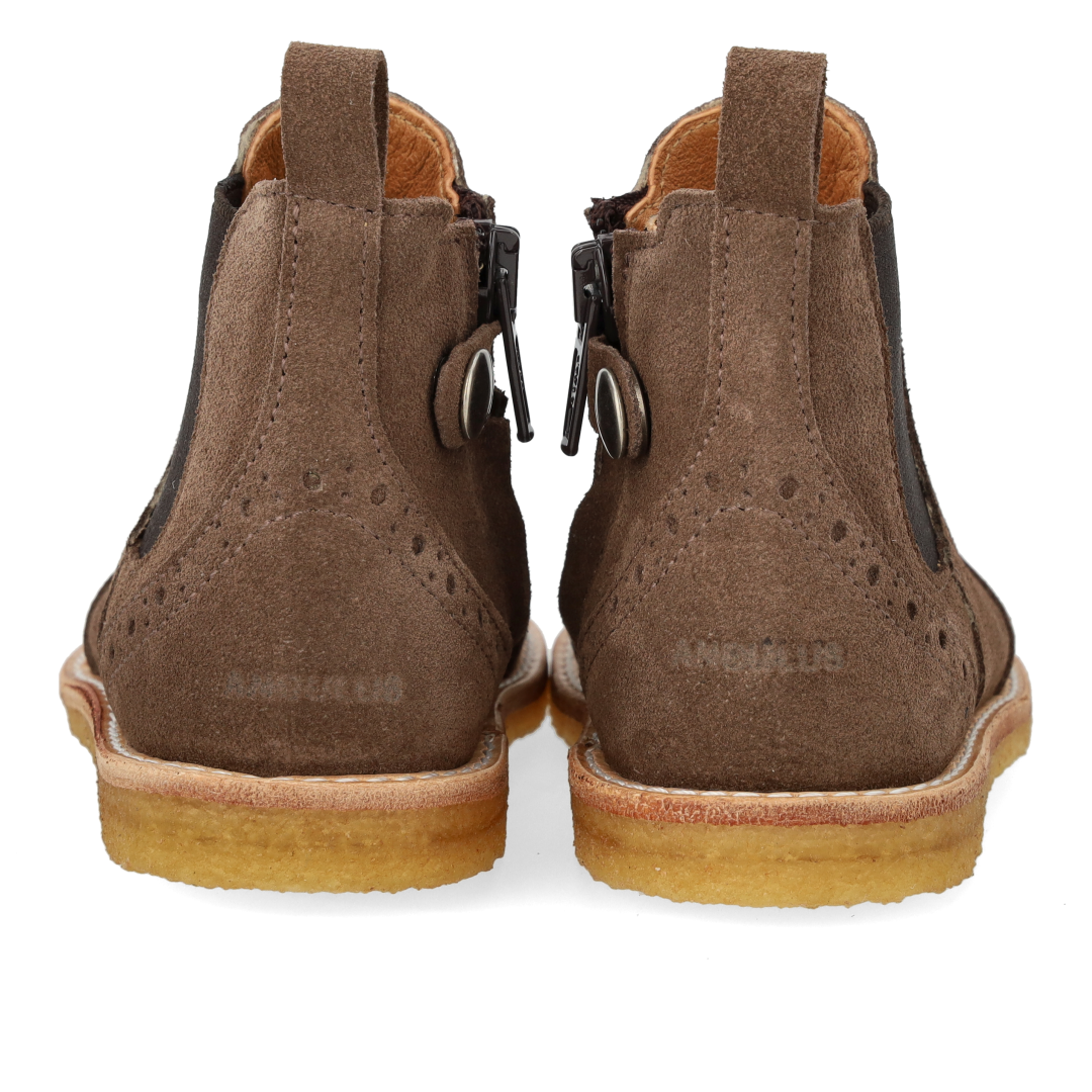 Angulus Chelsea boot suède bruin (maat 20-25)