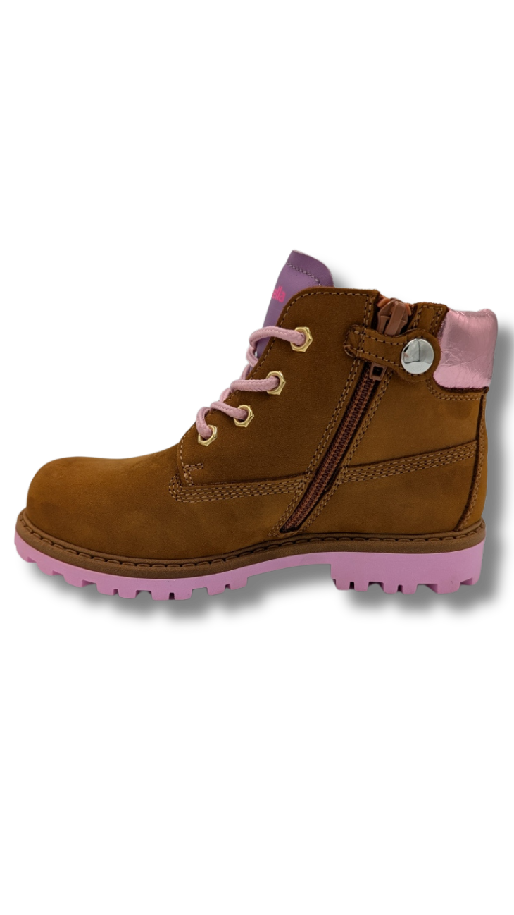 Rondinella Bottine dark camel lila (maat 26-35)