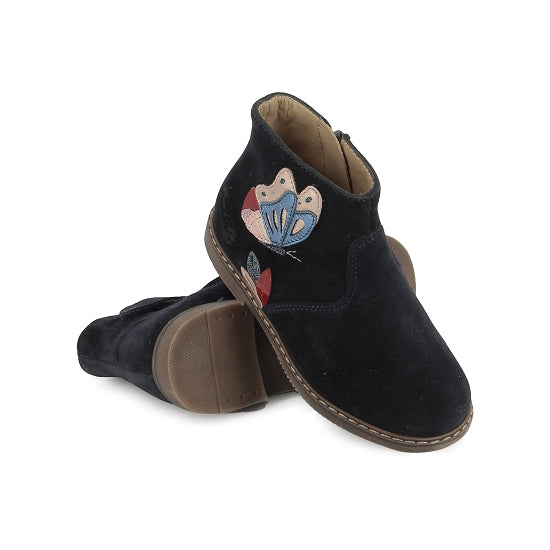 Pom d'Api Enkellaars vlinder blauw (maat 25-33)