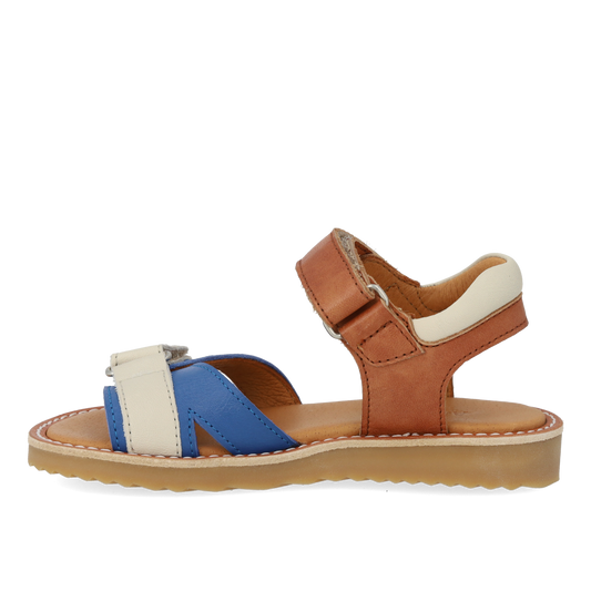 Angulus colourblock leather sandal