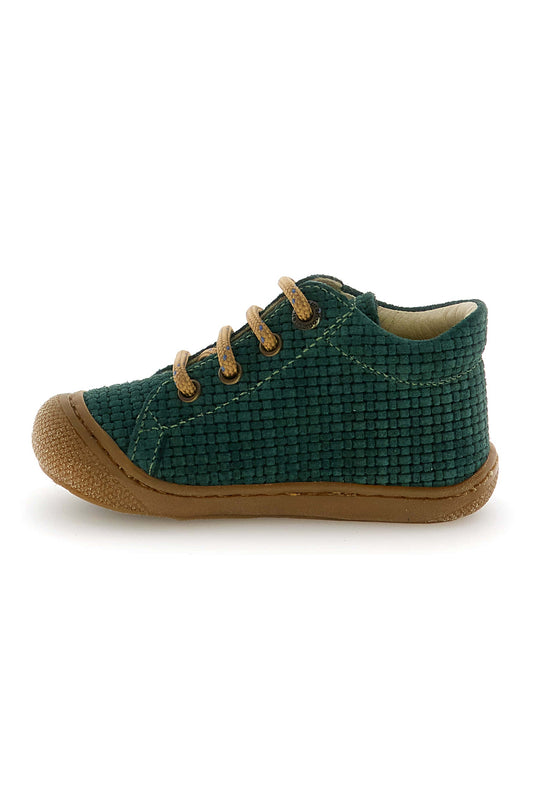 Naturino Cocoon suede woven green bottle-sand-olive