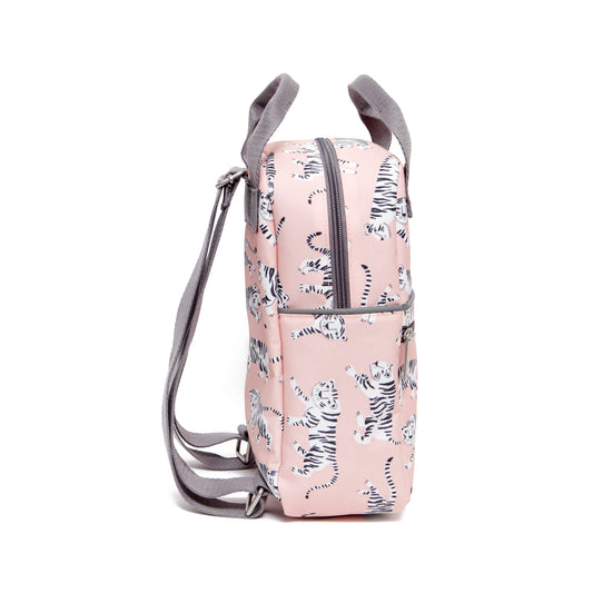 Petit Monkey Rugzak white tigers S