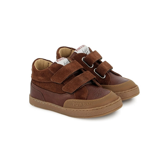 Pom d'Api Velcroschoen bruin (maat 22-27)