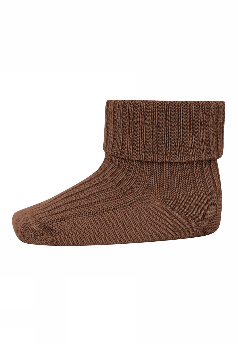 MP Denmark Wool rib baby socks peacan pie 34