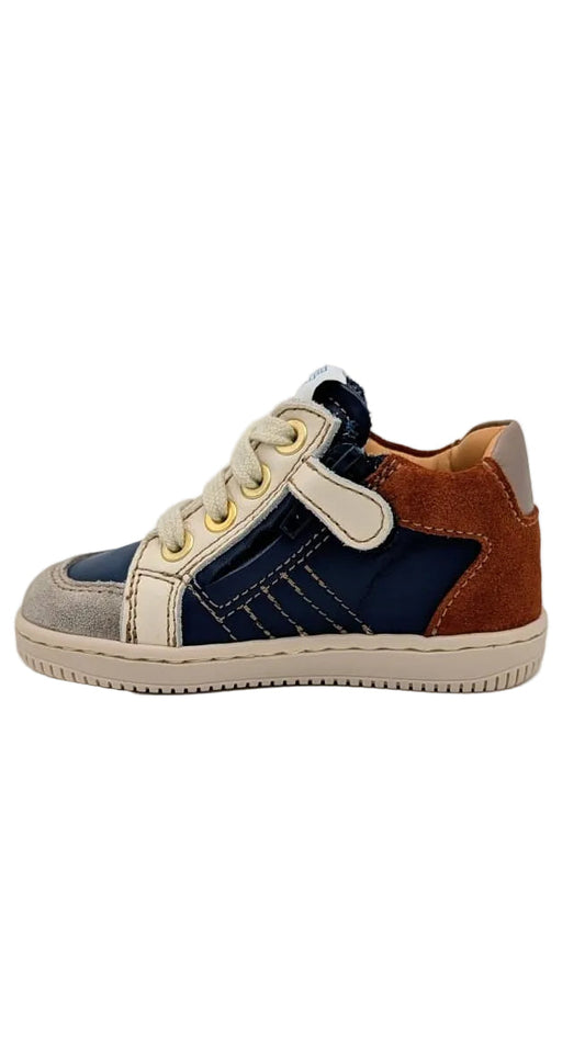 Ocra D076 multicolor donkerblauw roestbruin