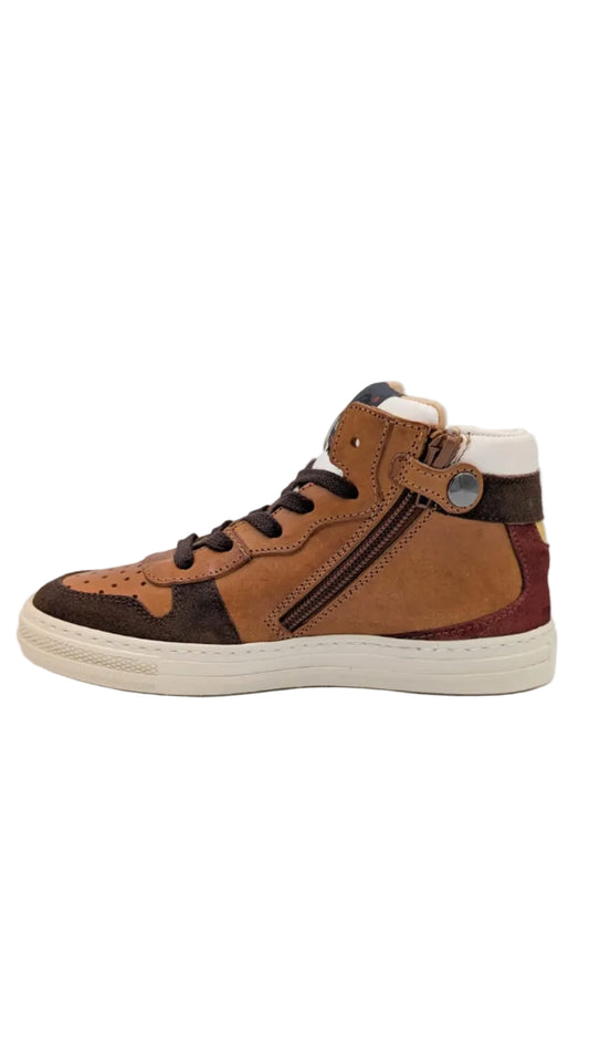 Rondinella basketter bruin geel bordeaux