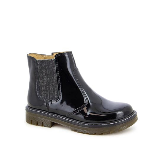 Pom d'Api Enkellaarsje lak zwart (maat 28-35)