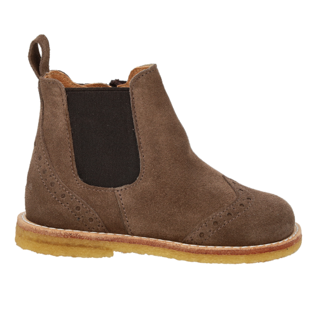 Angulus Chelsea boot suède bruin (maat 20-25)