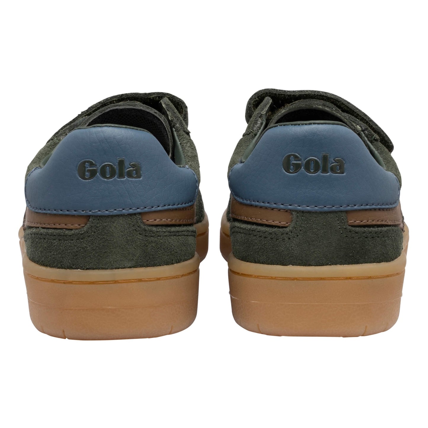 gola kids sneaker viper velcro khaki bruin blauw