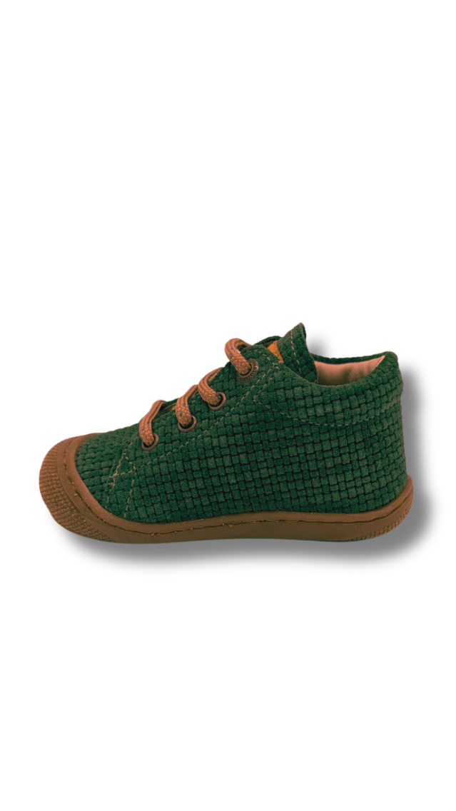 Naturino Cocoon suede woven green bottle-sand-olive (maat 19-22)