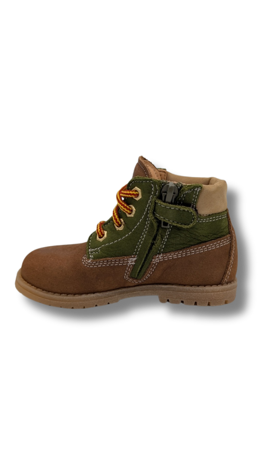 Ocra veterbottine met rits (maat 20-25)