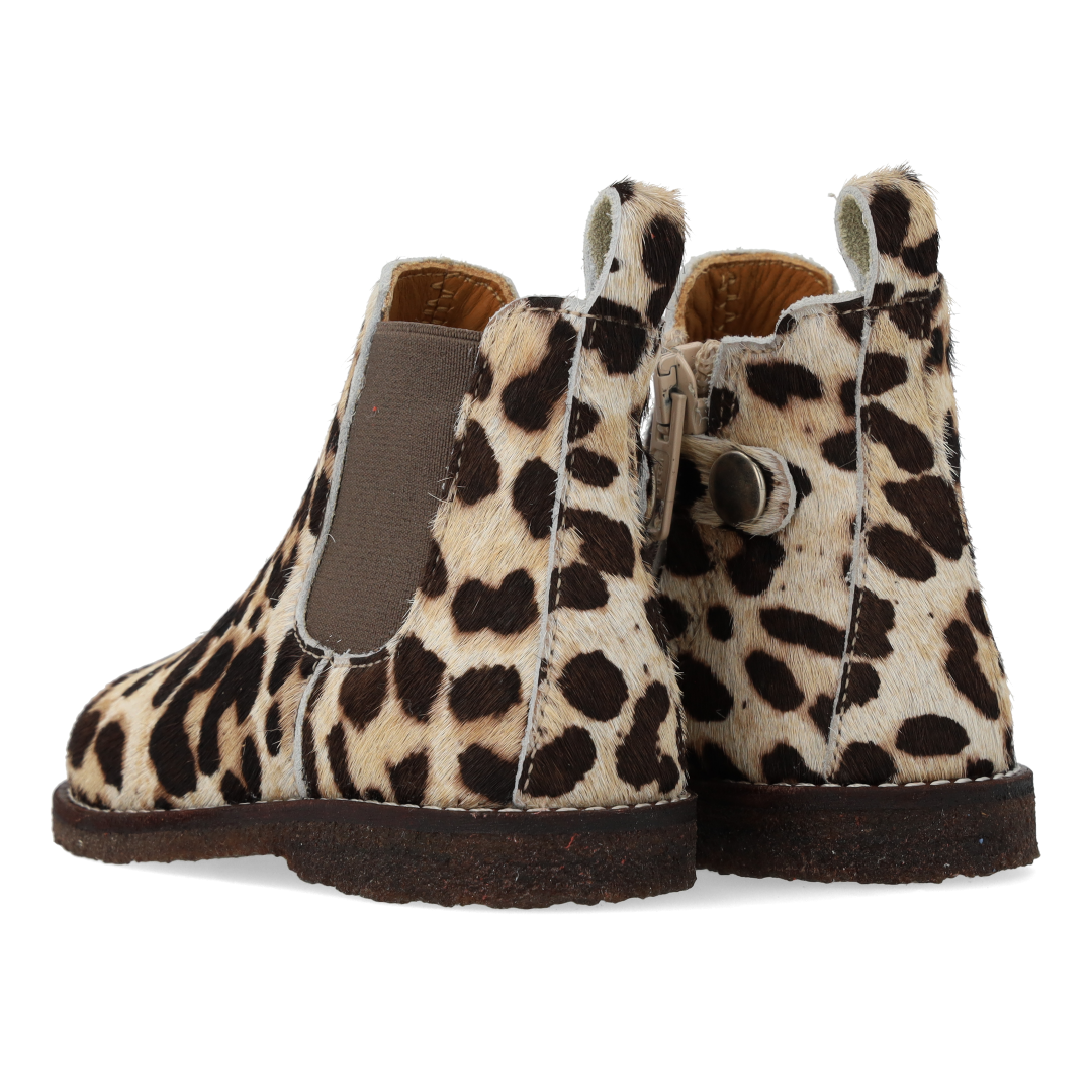 Angulus Starter chelsea boot leopard pony (maat 20-25)
