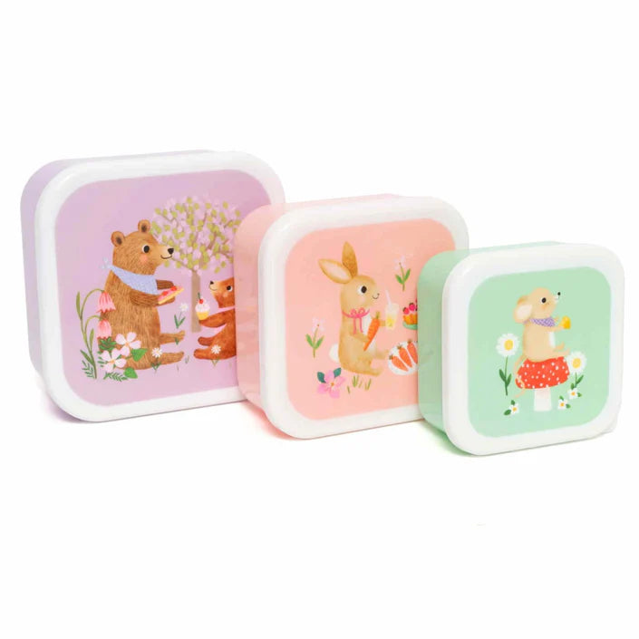 Petit Monkey Snackdoosjes animals picnic
