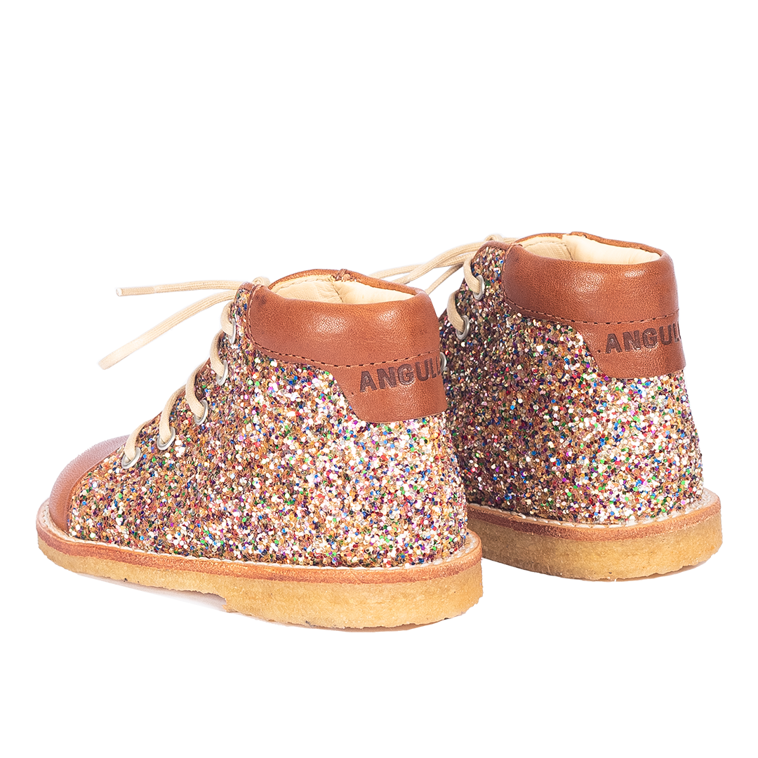 Angulus Veterschoen cognac multi glitter (maat 20-24)