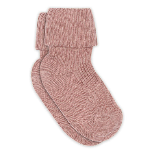 MP Denmark Cotton rib baby socks wood rose 188