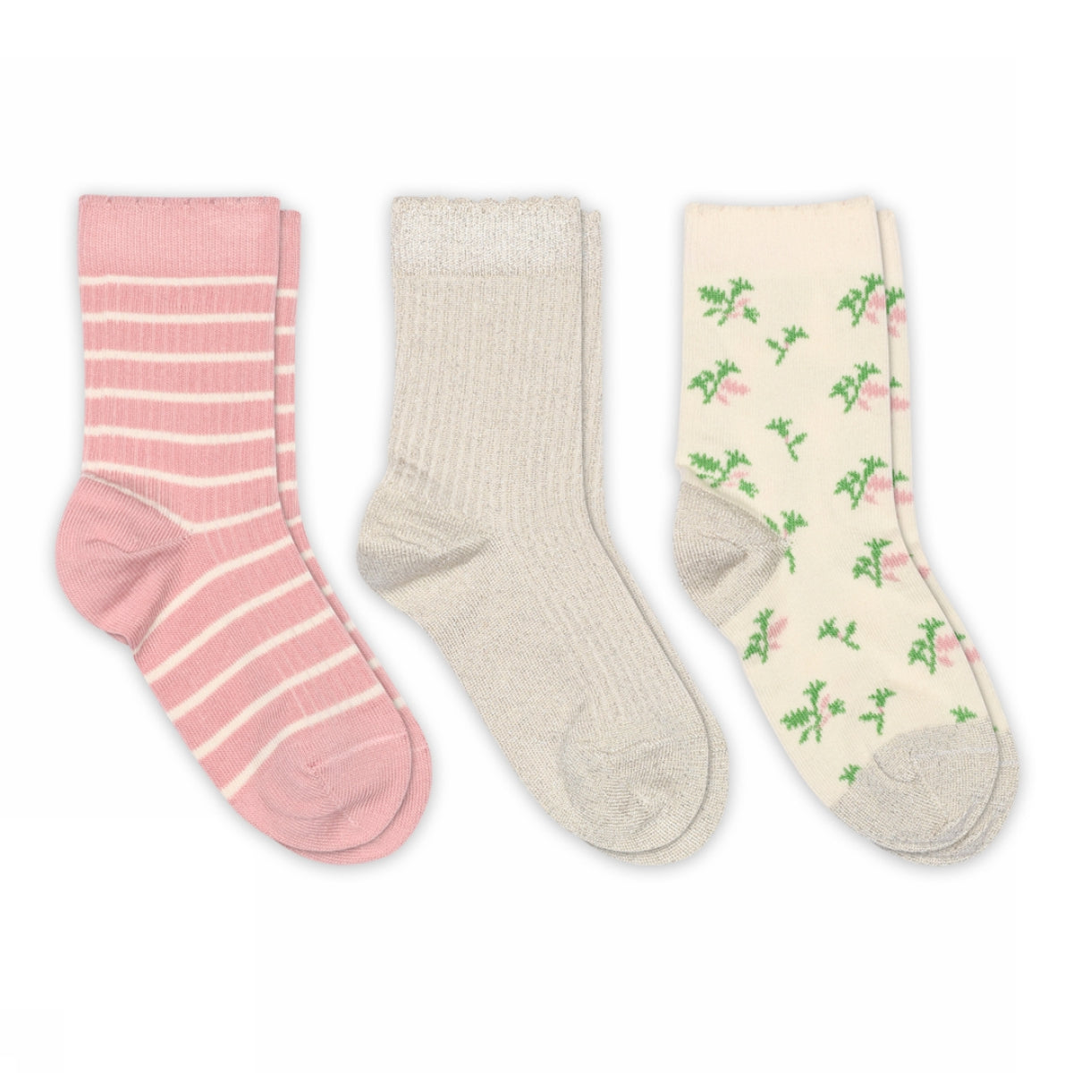 MP Denmark Thora socks silver pink 4150