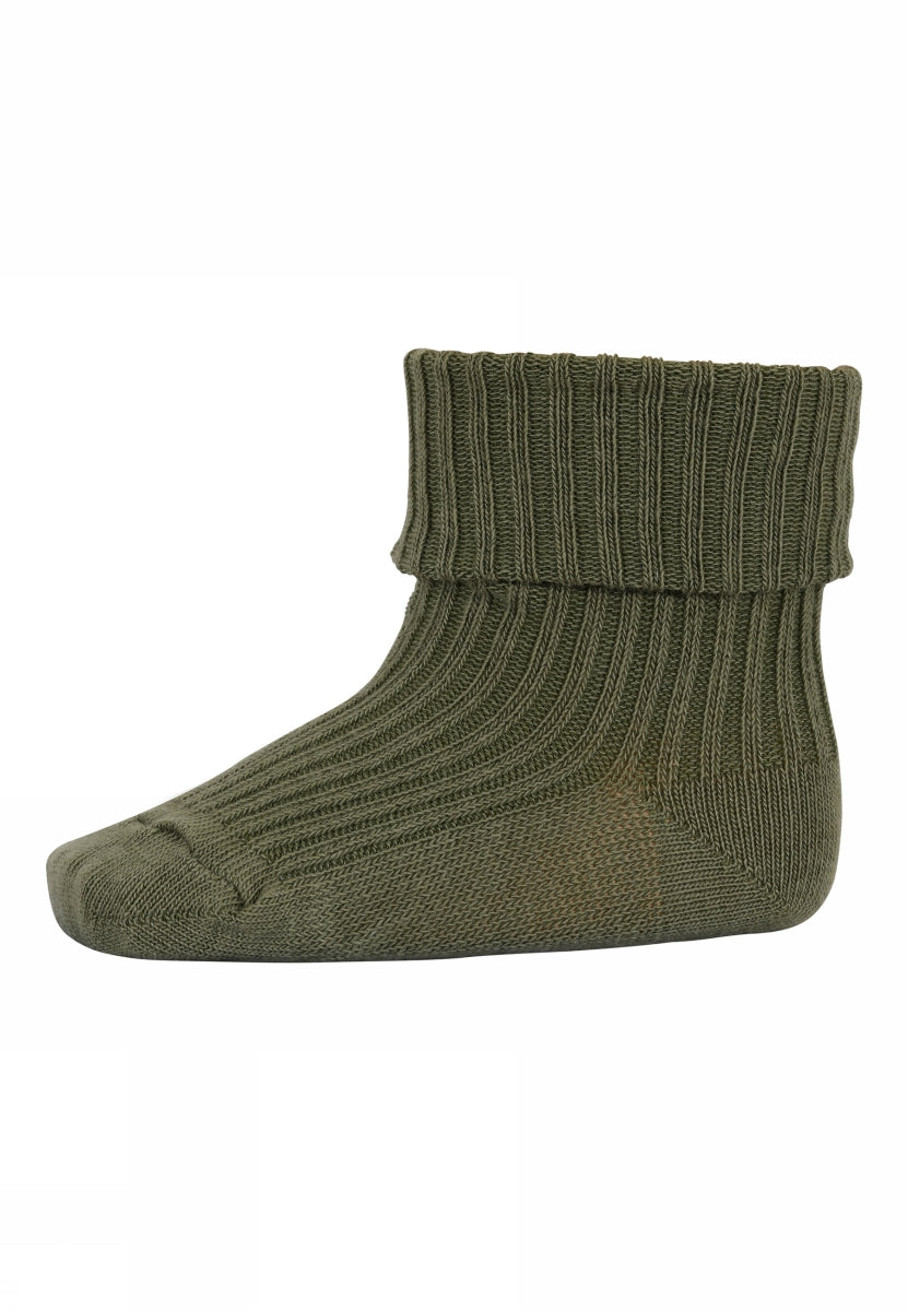 10_533_0_1235 MP denmark cotton rib baby socks olivine
