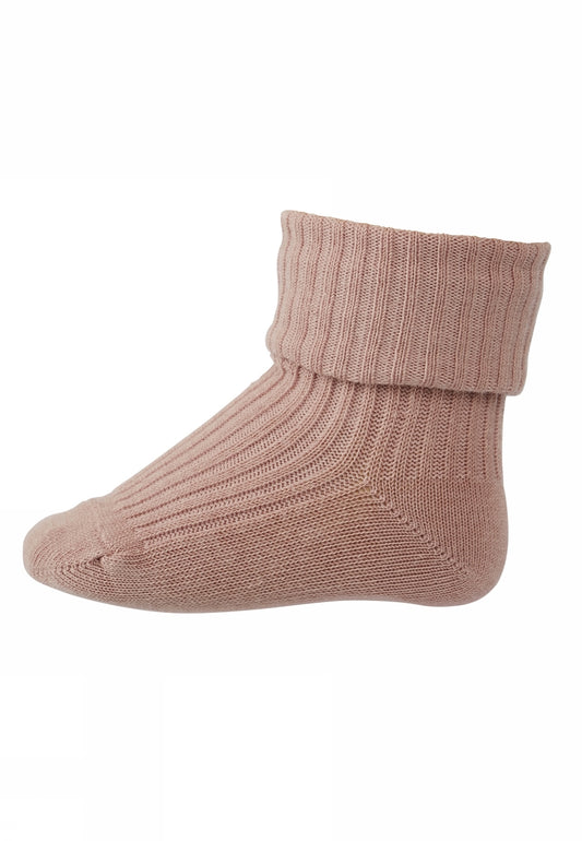 MP Denmark Cotton rib baby socks wood rose 188