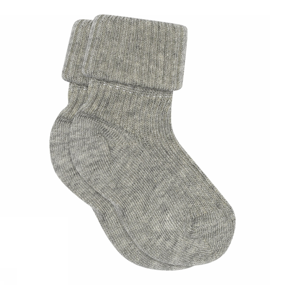 10_533_0_491 MP Denmark kids cotton rib baby socks grey melange