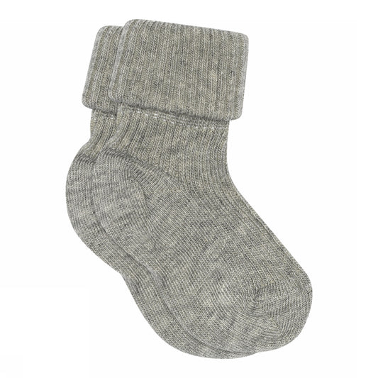 10_533_0_491 MP Denmark kids cotton rib baby socks grey melange