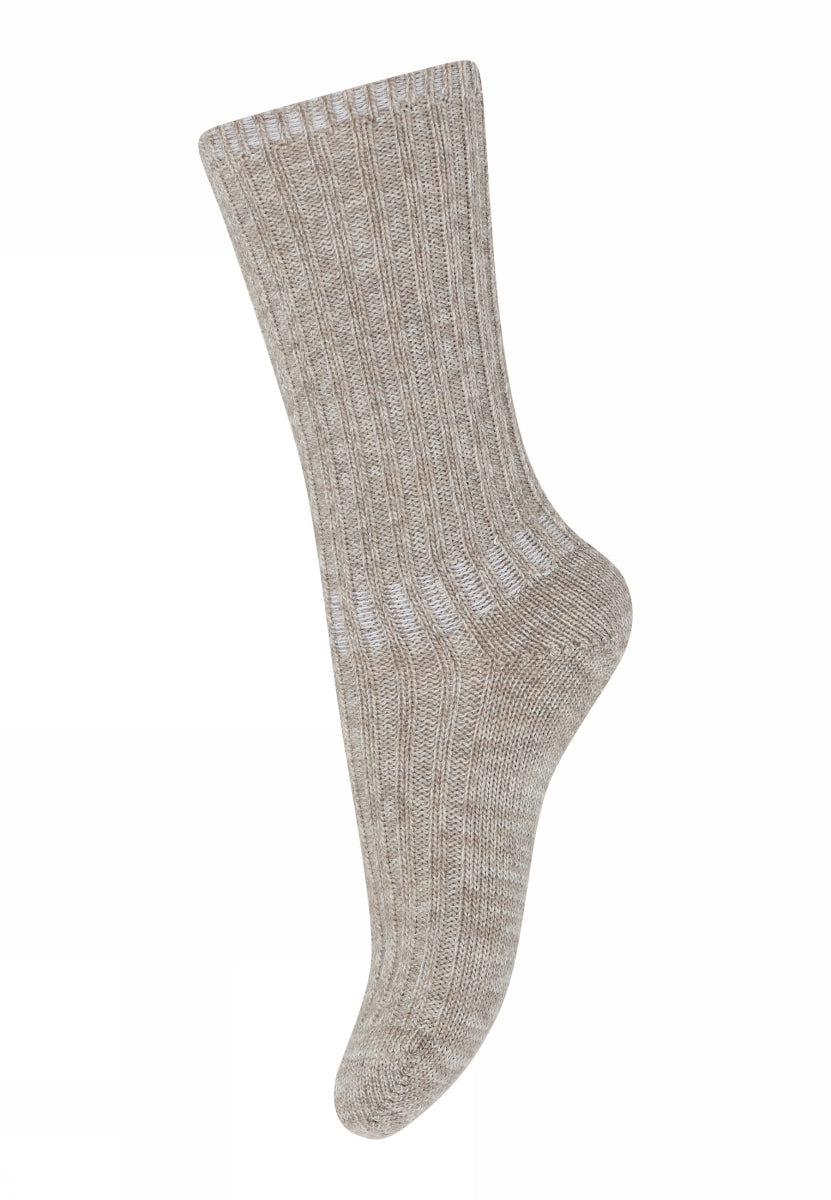 MP Denmark Quinn socks light brown melange 489