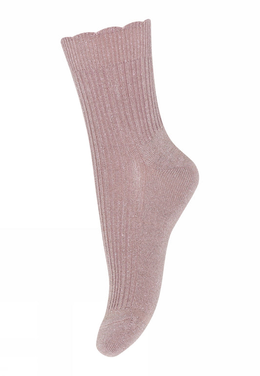 MP Denmark Celosia glitter socks mauve shadows 47