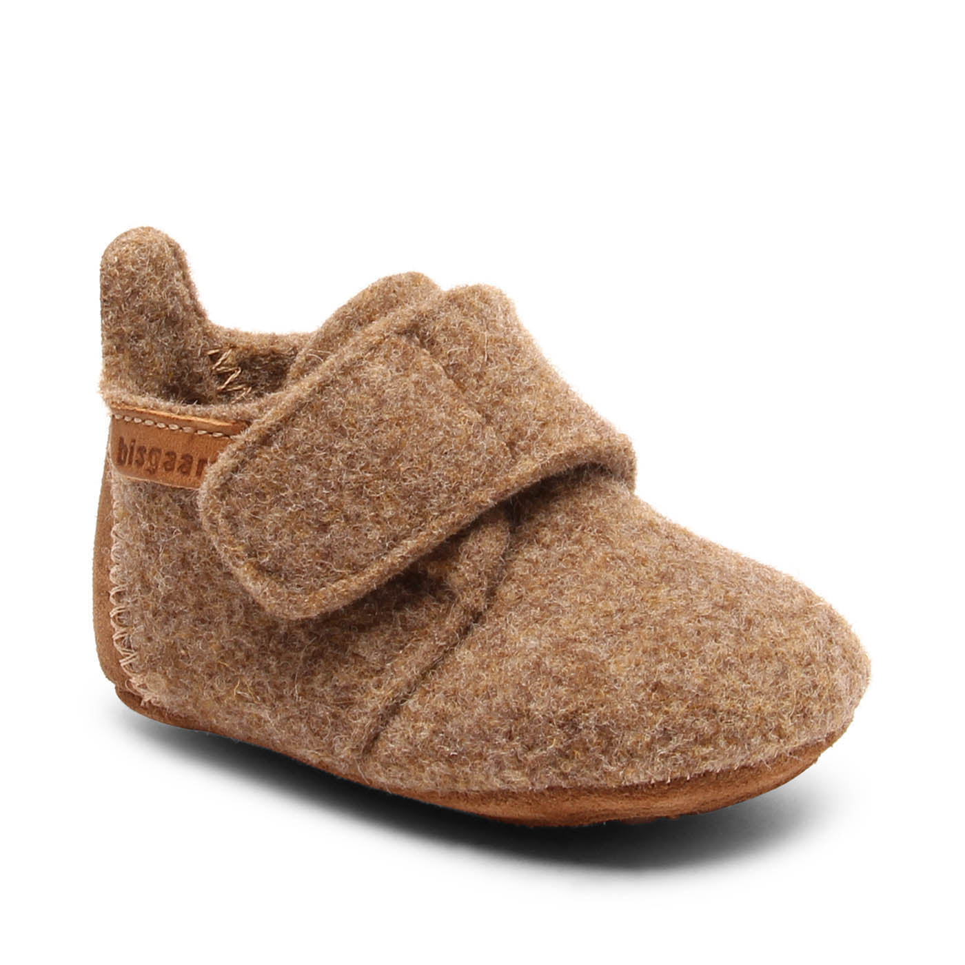 Bisgaard Baby wool pantoffel camel (maat 18-24)