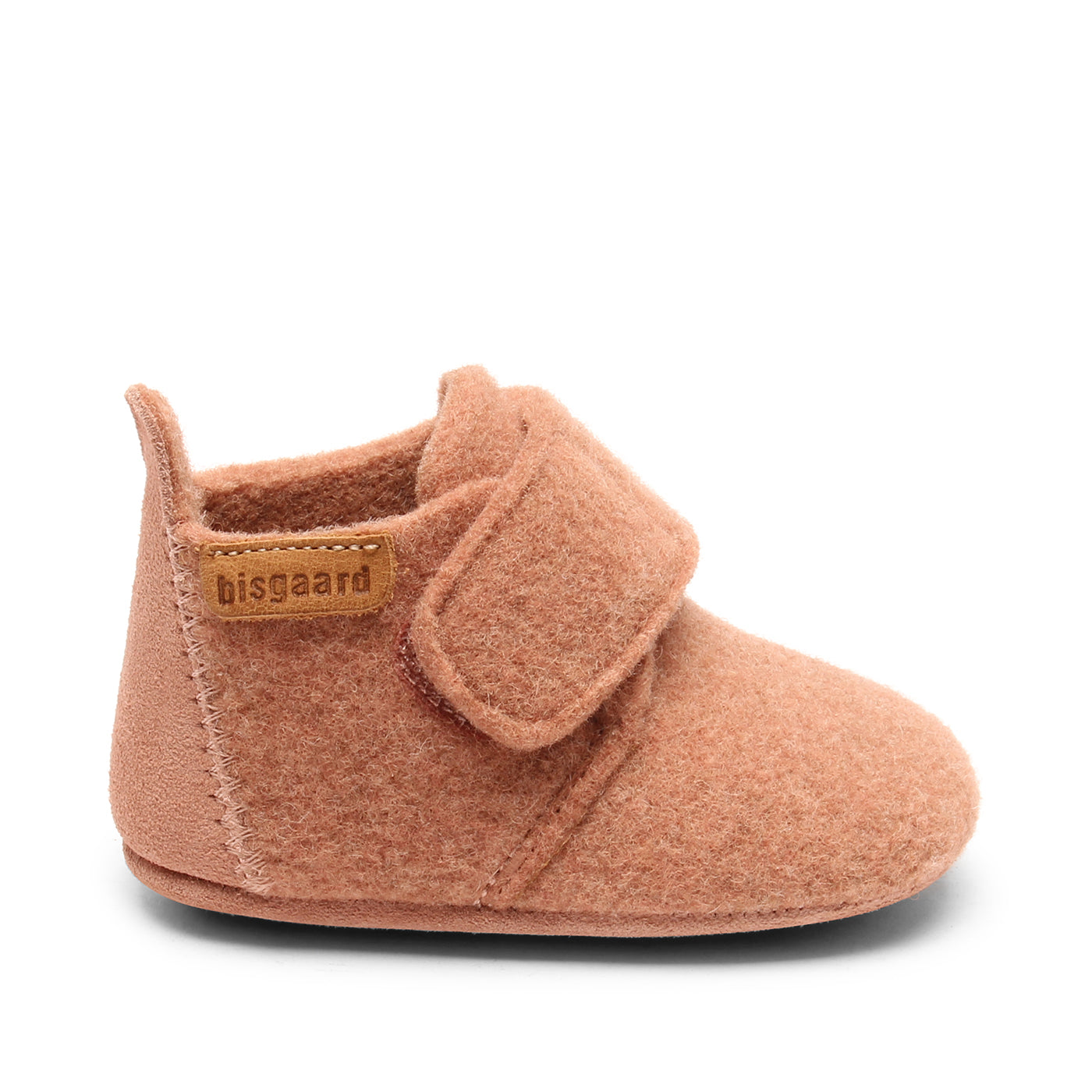 Bisgaard Baby wool pantoffel rose (maat 18-24)