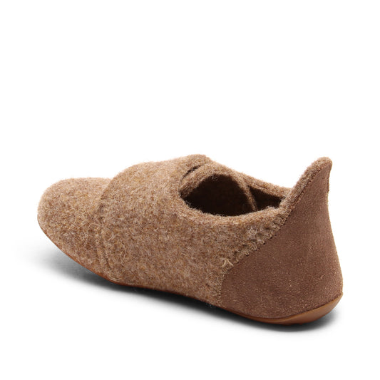 Bisgaard Pantoffel casual wool camel (maat 25-35)