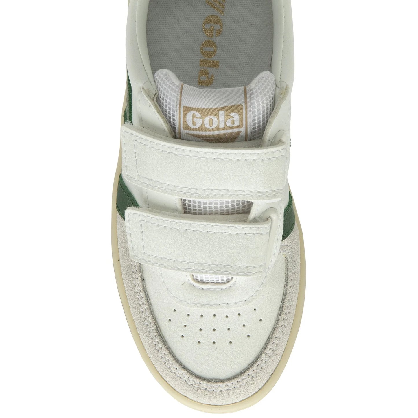 Gola Sneaker Kids Hawk velcro white/dark green (maat 28-35)