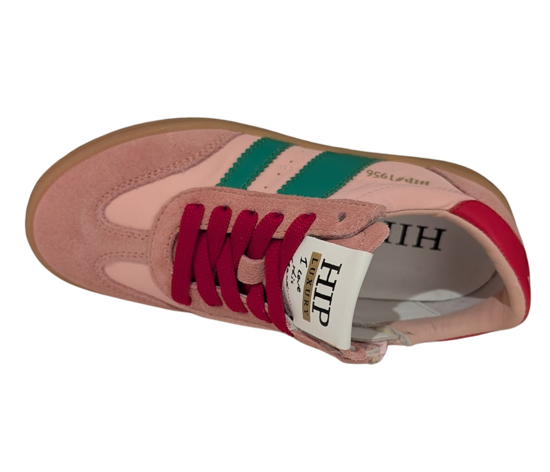 Hip sneaker roze rood groen