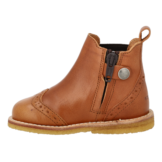 Angulus Chelsea boot brogue cognac (maat 20-25)