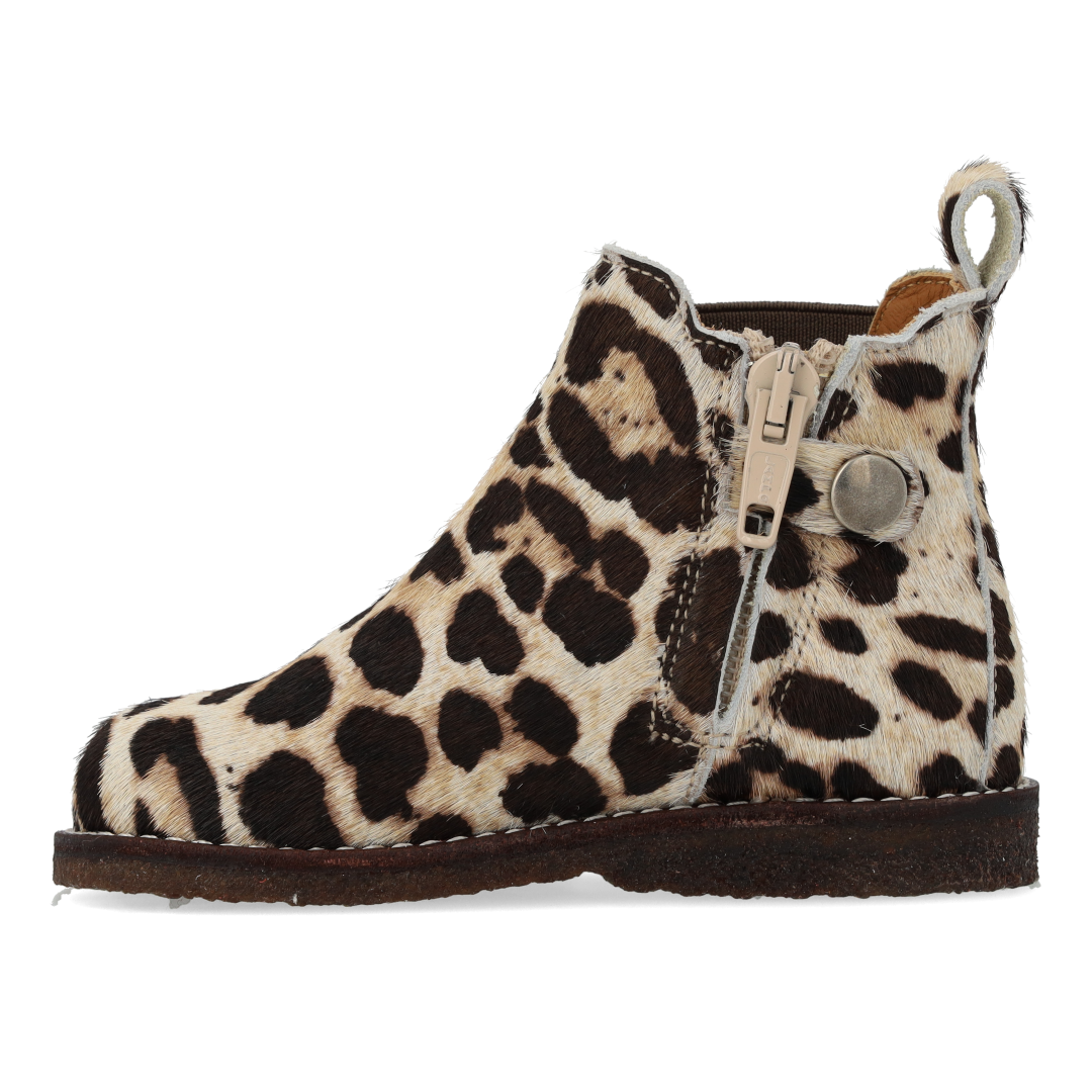 Angulus Starter chelsea boot leopard pony (maat 20-25)