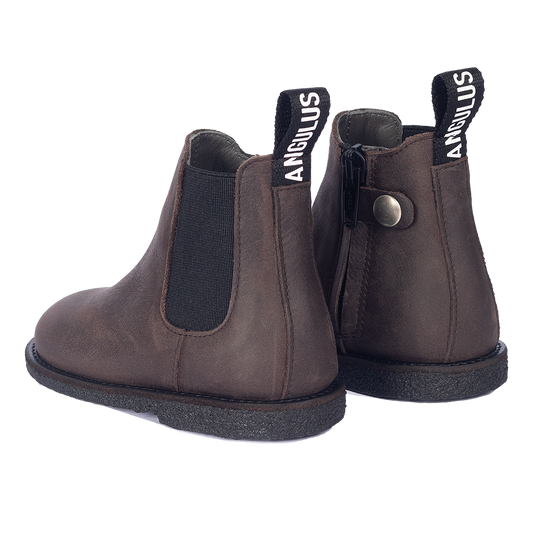 Angulus Chelsea boot bruin/zwart (maat 20-25)