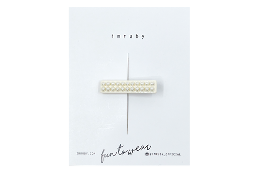 Imruby Bonnie pearl bar clip
