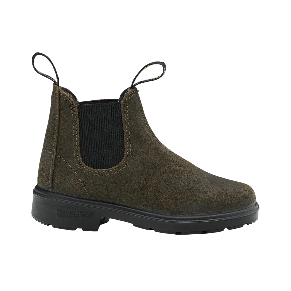 Blundstone kids suede dark olive