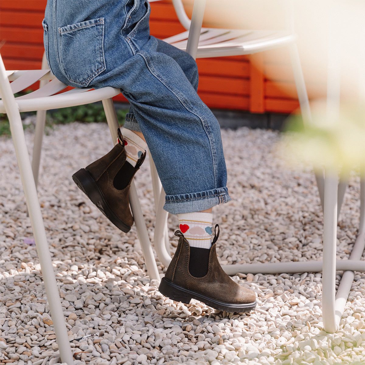 Blundstone kids suede dark olive
