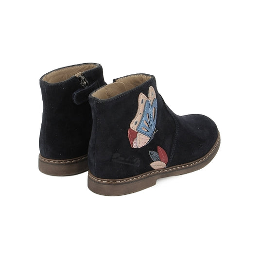 Pom d'Api Enkellaars vlinder blauw (maat 25-33)