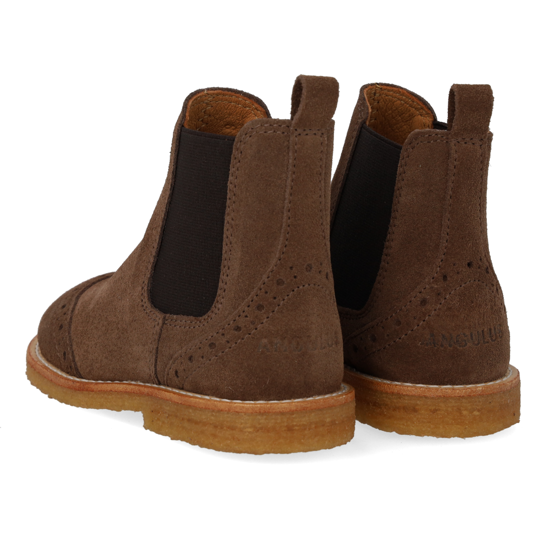 Angulus chelsea boot taupe suede