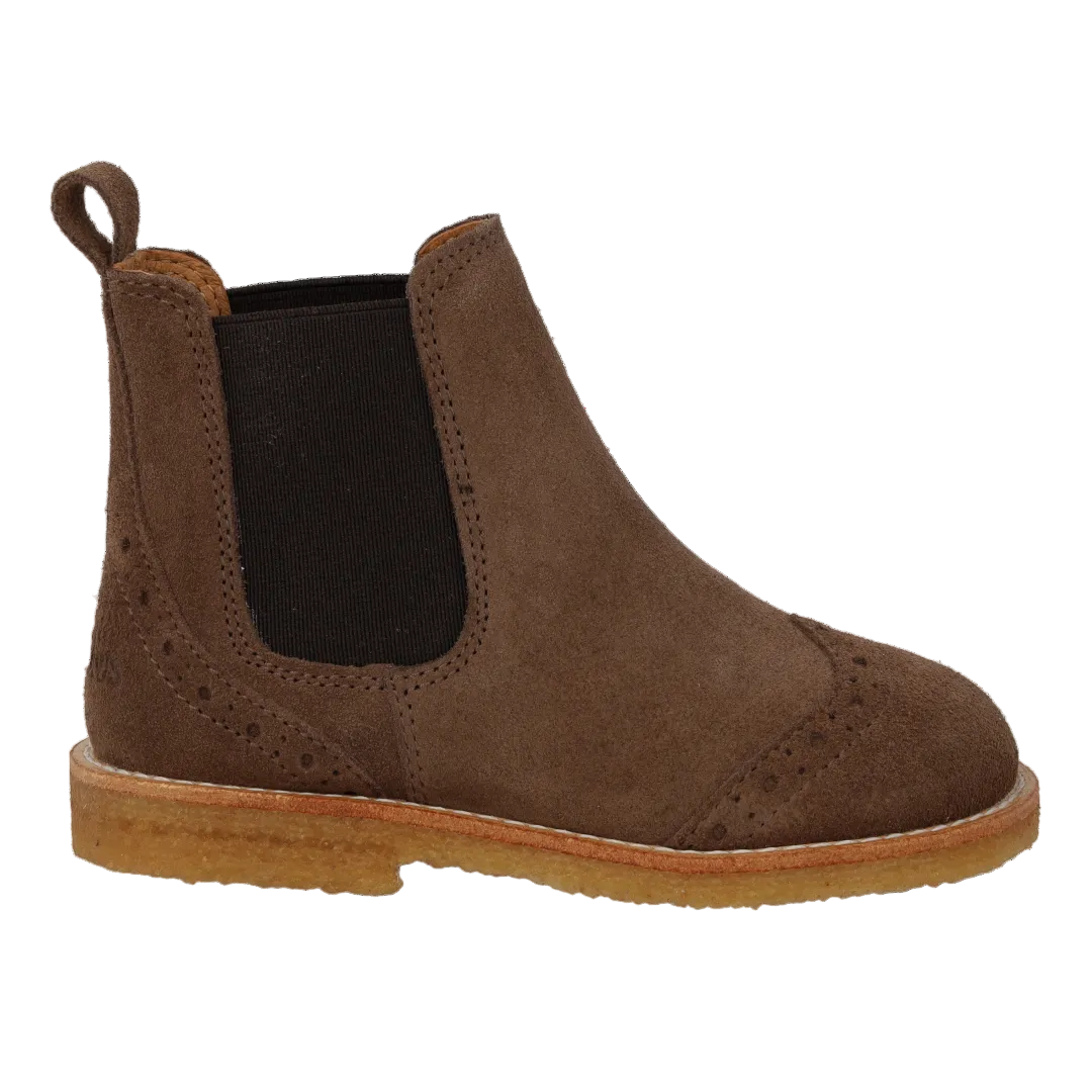 Angulus chelsea boot taupe suede