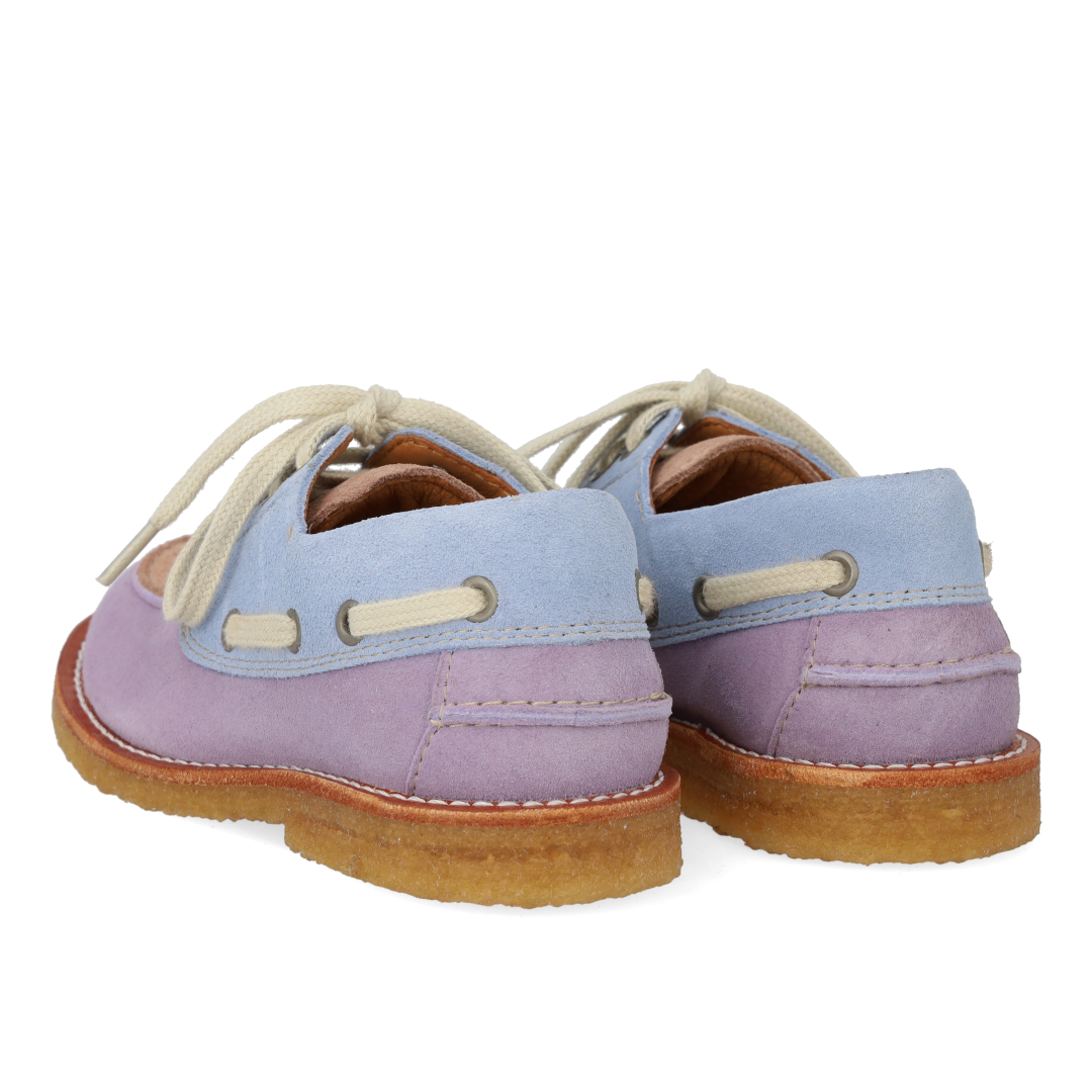 Angulus dock side shoe amethyst rose blue