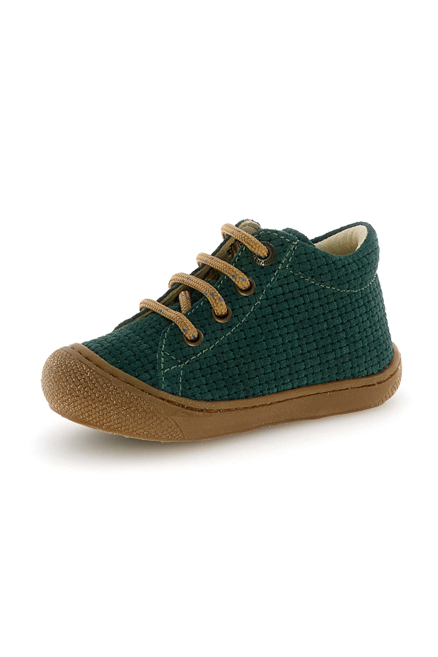 Naturino Cocoon suede woven green bottle-sand-olive