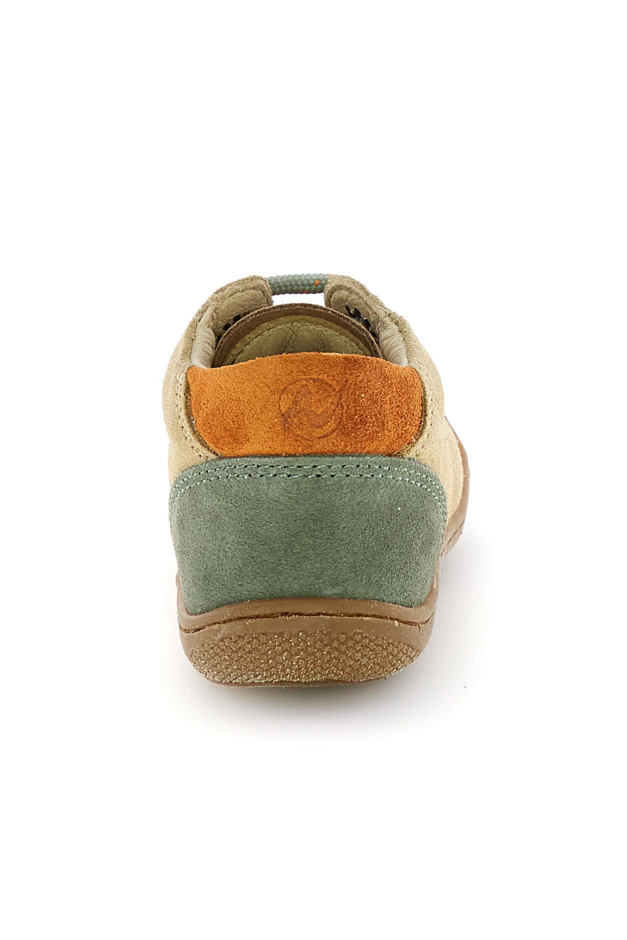 Naturino suede brown sand olive achterzijde